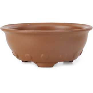 Seto Yaki 100 mm round unglazed bonsai pot by Seto Yaki, Seto