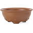 Round unglazed bonsai pot by Seto Yaki - 100 x 100 x 40 mm