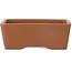 Rectangular unglazed bonsai pot by Seto Yaki - 113 x 83 x 41 mm