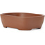Vaso bonsai ovale non smaltato di Seto Yaki - 114 x 84 x 34 mm
