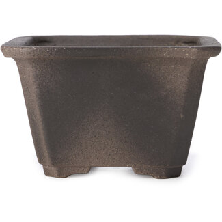 Seto Yaki 108 mm square unglazed bonsai pot by Seto Yaki, Seto