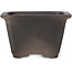 Square unglazed bonsai pot by Seto Yaki - 108 x 108 x 70 mm