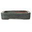 Rectangular green bonsai pot by Reiho - 259 x 180 x 37 mm