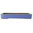 Rechteckige blaue Bonsaischale von Reiho - 259 x 180 x 37 mm