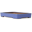 Rechteckige blaue Bonsaischale von Reiho - 259 x 180 x 37 mm