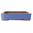 Rectangular blue bonsai pot by Reiho - 259 x 180 x 37 mm