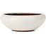Pot à bonsaï rond blanc par Yozan - 129 x 129 x 44 mm