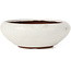 Pot à bonsaï rond blanc par Yozan - 129 x 129 x 44 mm