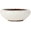 Round white bonsai pot by Yozan - 129 x 129 x 44 mm