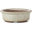 Ovale graubeige Bonsaischale von Yozan - 120 x 100 x 34 mm