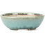 Pot à bonsaï rond bleu par Koyou - 152 x 152 x 51 mm