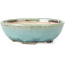 Pot à bonsaï rond bleu par Koyou - 152 x 152 x 51 mm