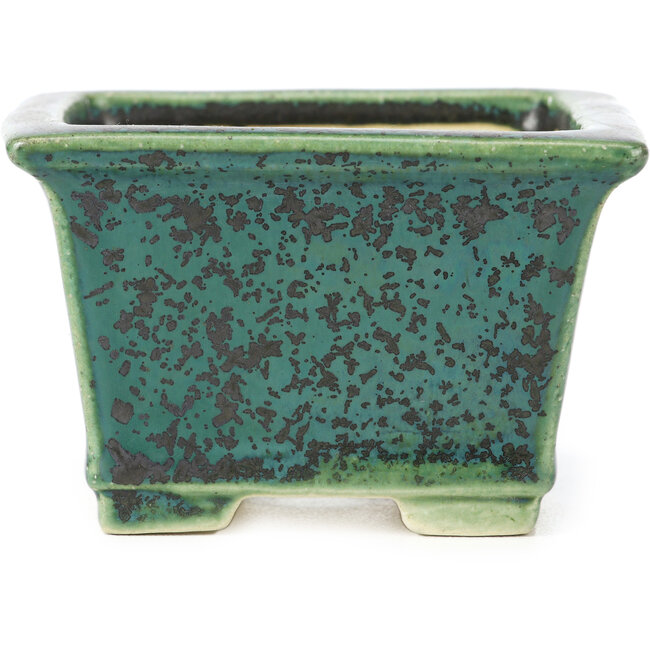 Vaso bonsai quadrato verde di Koyou - 94 x 94 x 61 mm