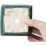 Pot à bonsaï carré vert par Koyou - 94 x 94 x 61 mm