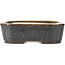 Square brown bonsai pot by Koyou - 250 x 253 x 76 mm