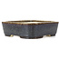 Square brown bonsai pot by Koyou - 250 x 253 x 76 mm