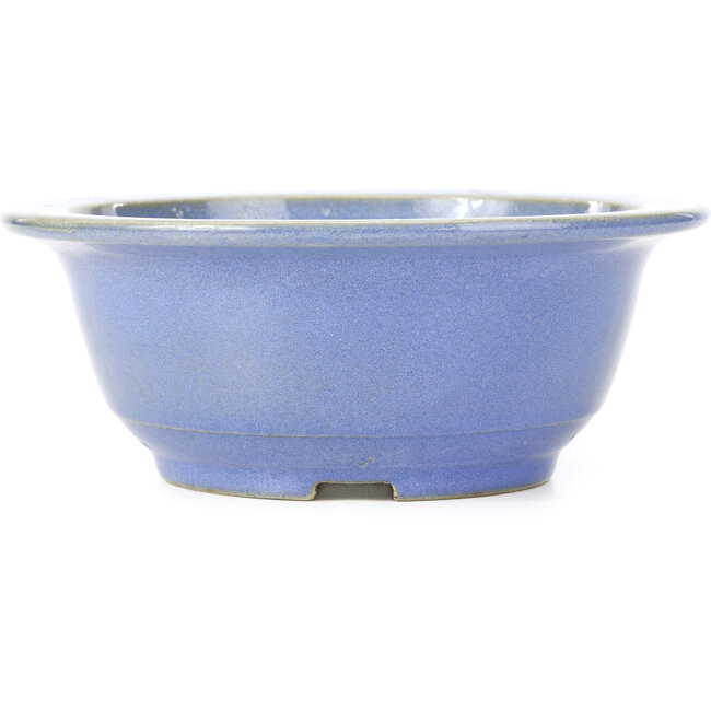 Vaso bonsai rotondo blu di Koyou - 204 x 204 x 84 mm