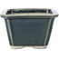 Square blue bonsai pot by Tosui - 110 x 110 x 70 mm