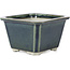 Pot à bonsaï carré bleu par Tosui - 110 x 110 x 70 mm