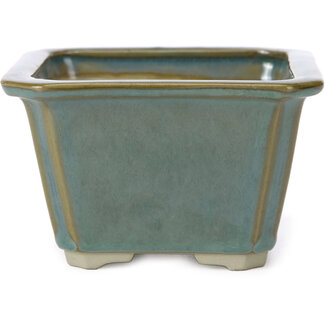  Tosui Pot à bonsaï carré 110 mm vert océan par Tosui, Japon