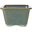 Pot à bonsaï carré vert océan par Tosui - 110 x 110 x 70 mm