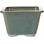 Square ocean green bonsai pot by Tosui - 110 x 110 x 70 mm