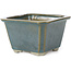 Pot à bonsaï carré vert océan par Tosui - 110 x 110 x 70 mm
