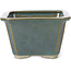 Square ocean green bonsai pot by Tosui - 110 x 110 x 70 mm