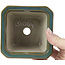 Pot à bonsaï carré vert océan par Tosui - 110 x 110 x 70 mm