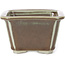 Pot à bonsaï carré marron par Tosui - 110 x 110 x 70 mm