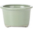 Ronde bleke celadon craquelé bonsai pot van Tosui - 113 x 113 x 72 mm