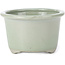 Vaso bonsai tondo celadon craquelé chiaro Tosui - 113 x 113 x 72 mm