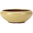 Round yellow bonsai pot by Yozan - 128 x 128 x 47 mm