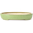 Oval green bonsai pot by Koyou - 205 x 160 x 38 mm