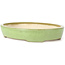 Oval green bonsai pot by Koyou - 205 x 160 x 38 mm