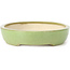 Ovale groene bonsai pot van Koyou - 205 x 160 x 38 mm