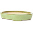 Ovale grüne Bonsaischale von Koyou - 204 x 160 x 37 mm
