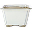 Pot à bonsaï carré blanc par Tosui - 110 x 110 x 70 mm