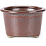 Pot à bonsaï rond rouge par Tosui - 113 x 113 x 72 mm