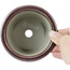 Pot à bonsaï rond rouge par Tosui - 113 x 113 x 72 mm