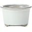 Pot à bonsaï rond blanc par Tosui - 113 x 113 x 72 mm