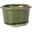 Ronde groene bonsai pot van Tosui - 113 x 113 x 72 mm