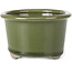 Ronde groene bonsai pot van Tosui - 113 x 113 x 72 mm