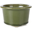 Vaso bonsai rotondo verde di Tosui - 113 x 113 x 72 mm