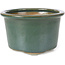 Vaso bonsai rotondo verde oceano di Tosui - 113 x 113 x 72 mm