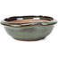 Ronde groene bonsai pot van Koishiwara - 127 x 123 x 44 mm