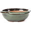 Ronde groene bonsai pot van Koishiwara - 127 x 123 x 44 mm