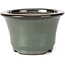 Pot à bonsaï rond vert par Koishiwara - 118 x 118 x 78 mm