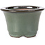 Pot à bonsaï rond vert par Koishiwara - 118 x 118 x 78 mm