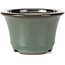 Pot à bonsaï rond vert par Koishiwara - 118 x 118 x 78 mm
